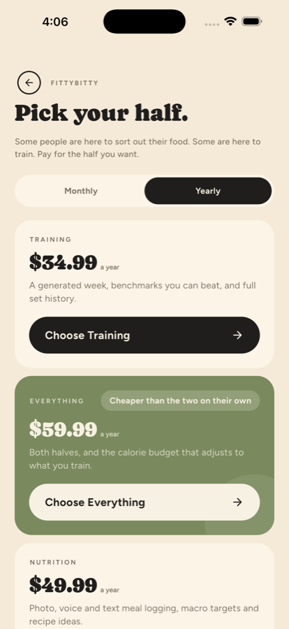 Pricing plans